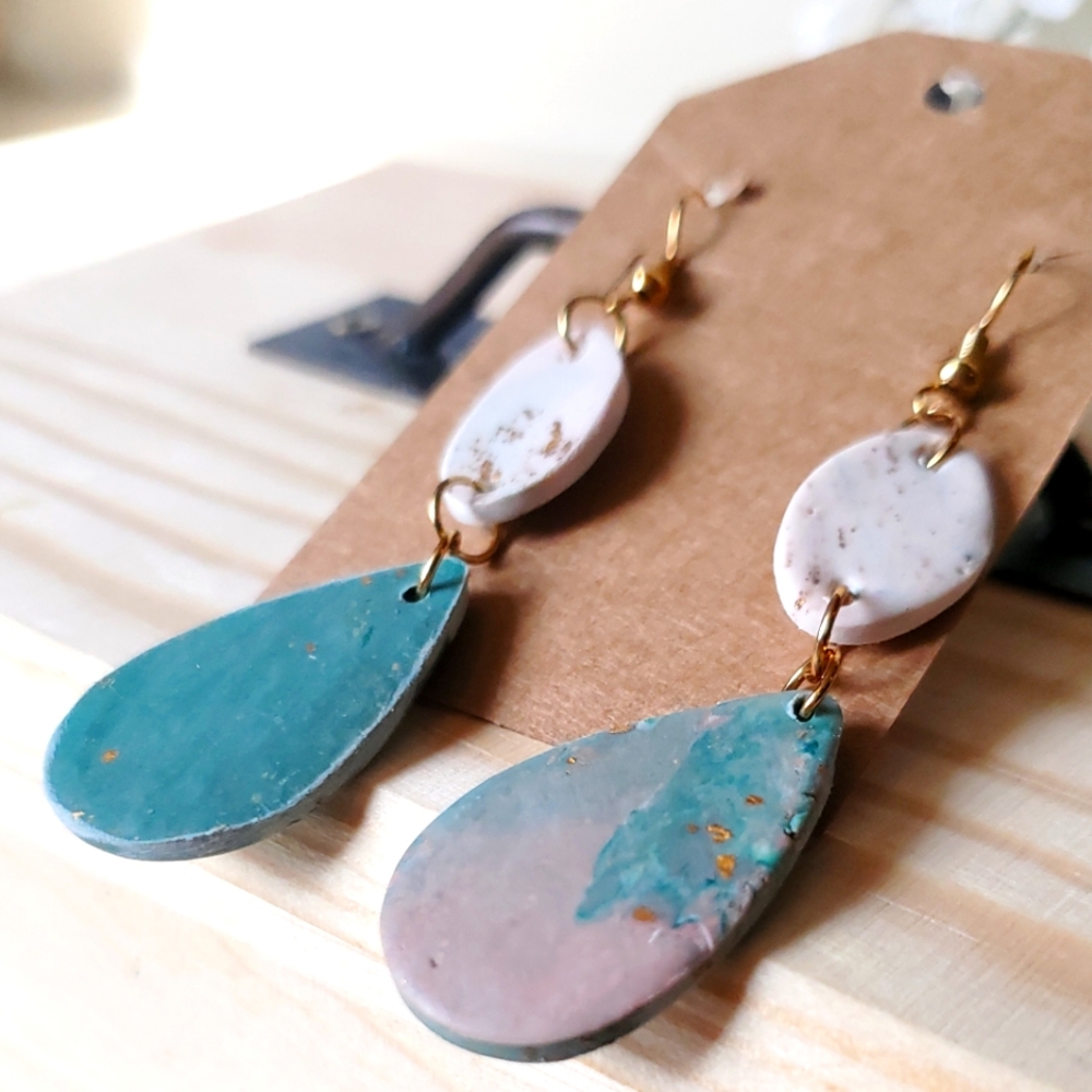 Polymer clay earrings